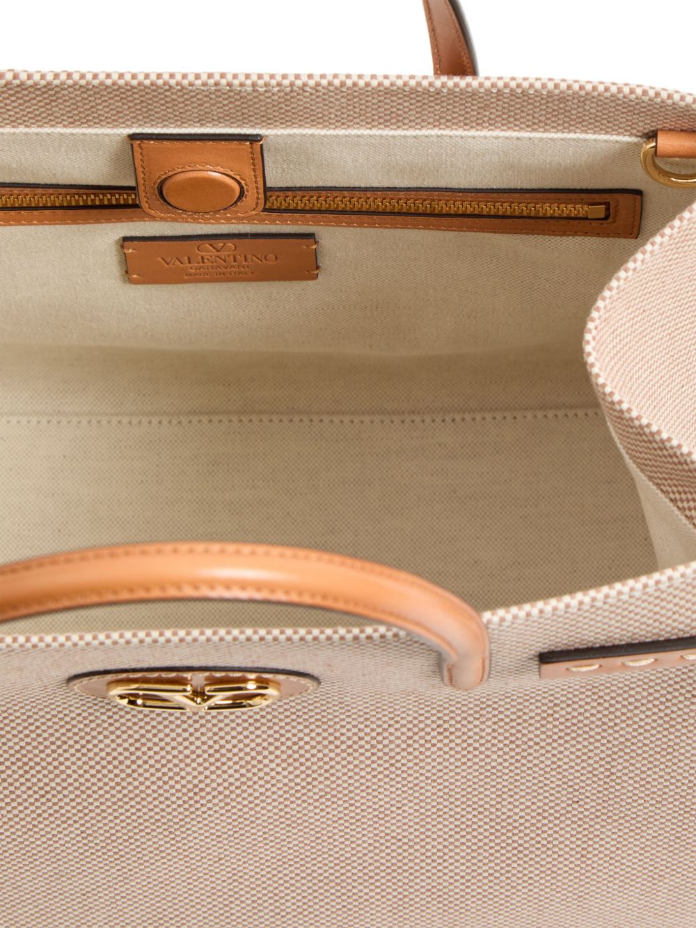 Valentino Garavani Bags Leather Brown Canvas