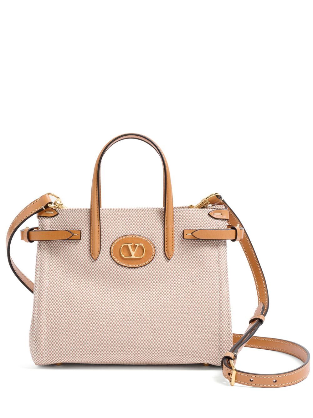 Valentino Garavani Bags Leather Brown Canvas