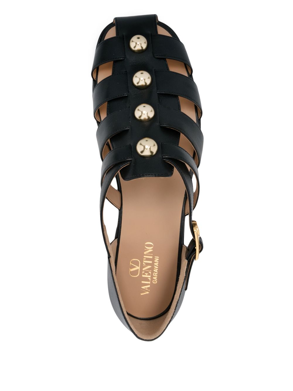 Valentino Garavani Sandals Black Calf Leather