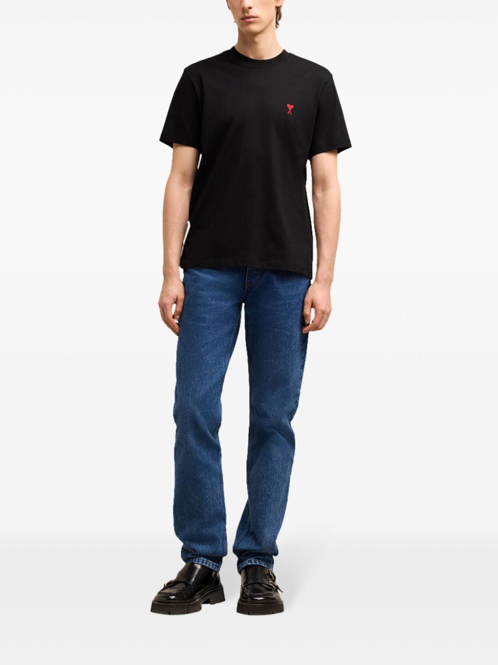 Ami Paris T-shirts and Polos Black Cotton