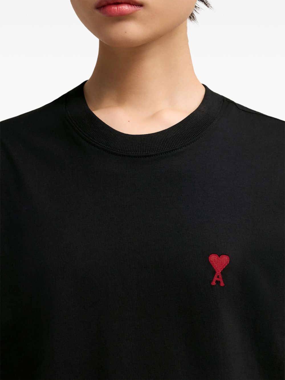 Ami Paris T-shirts and Polos Black Cotton
