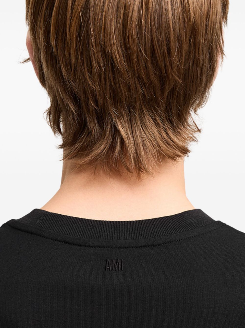 Ami Paris T-shirts and Polos Black Cotton