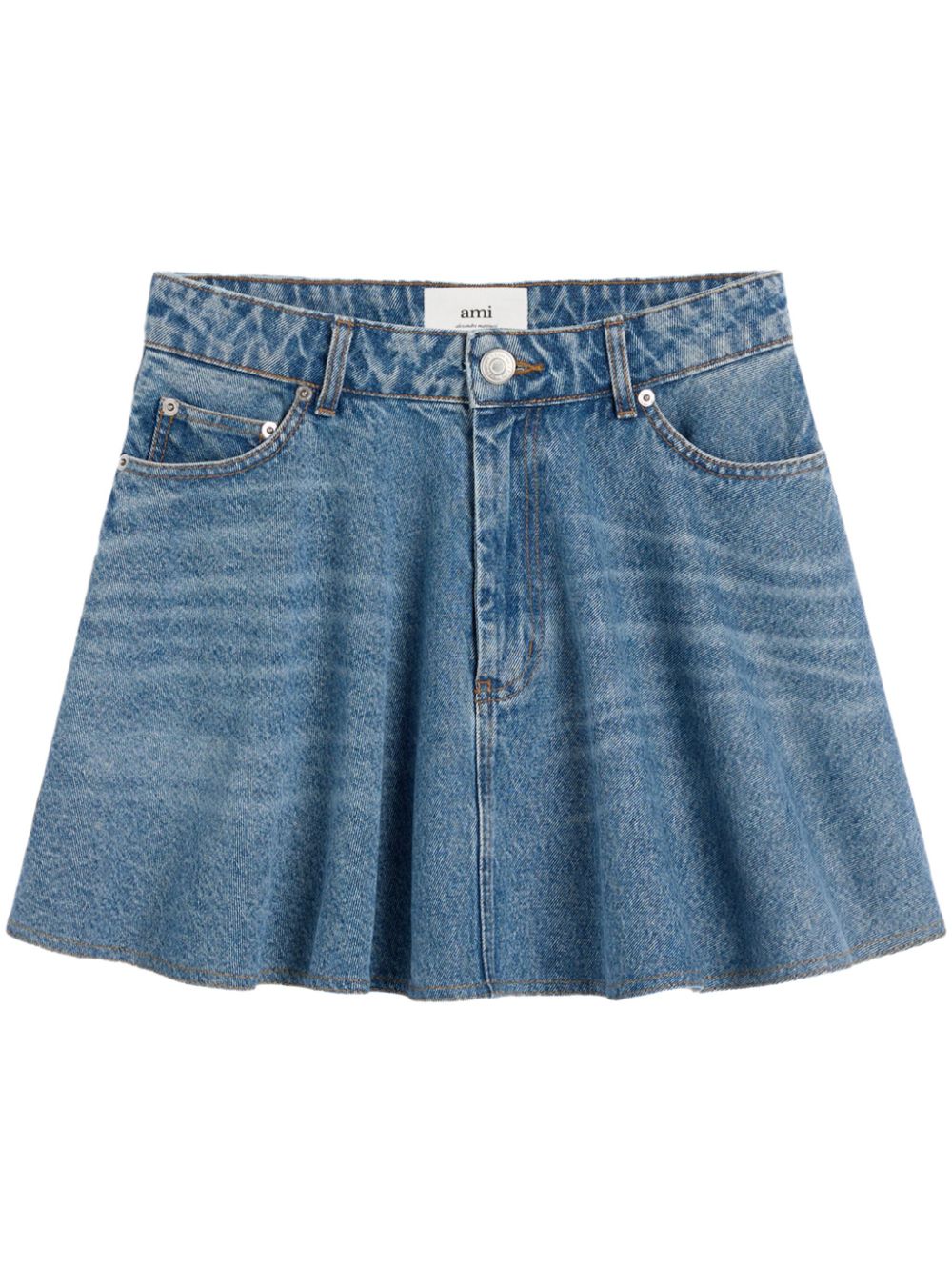 Ami Paris Skirts Clear Blue Cotton