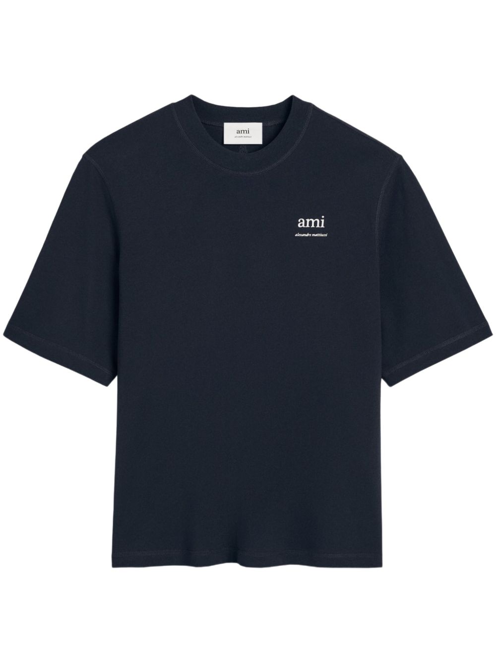 Ami Paris T-Shirts And Polos Blue Cotton