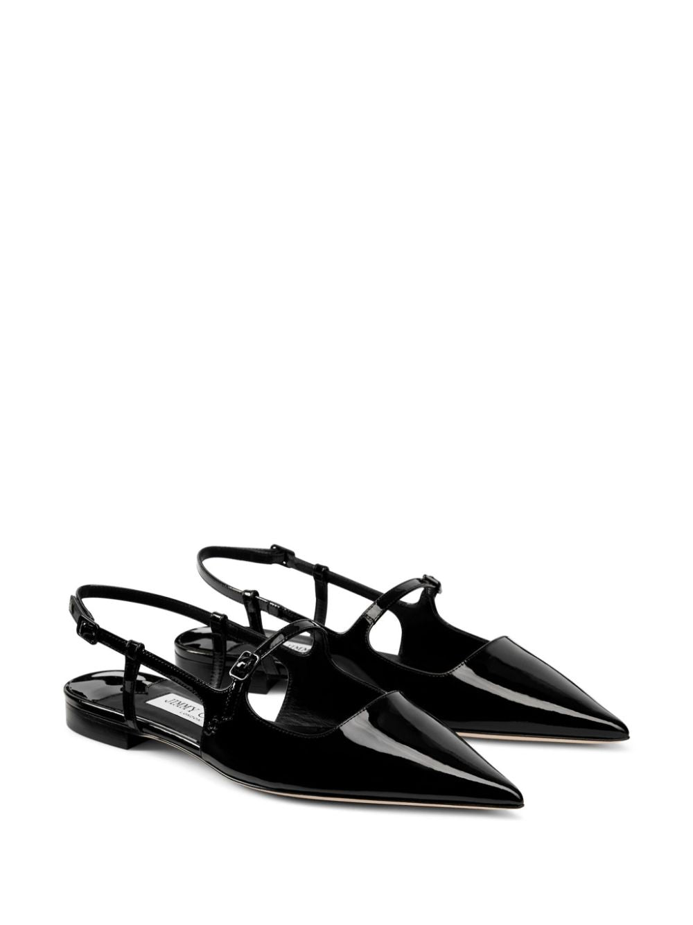 Jimmy Choo Flat shoes Black Calf Leather