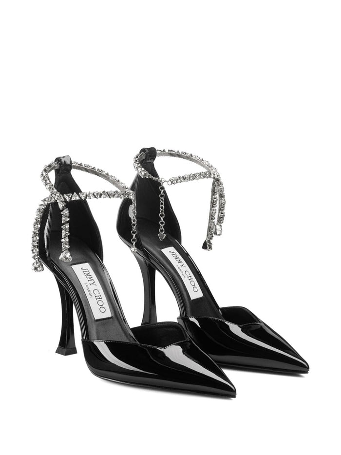 Jimmy Choo With Heel Black Sole: Rubber