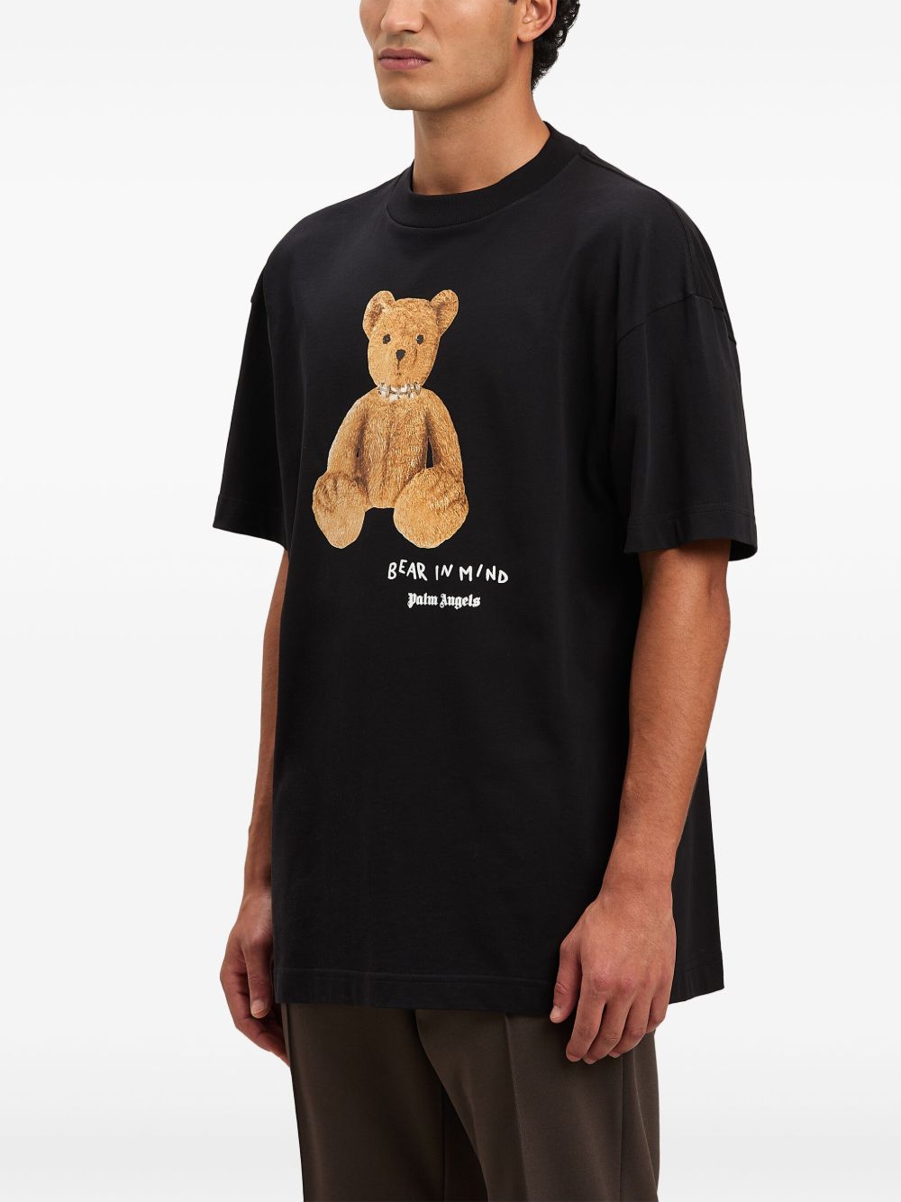 Palm Angels T-Shirts And Polos Black Cotton