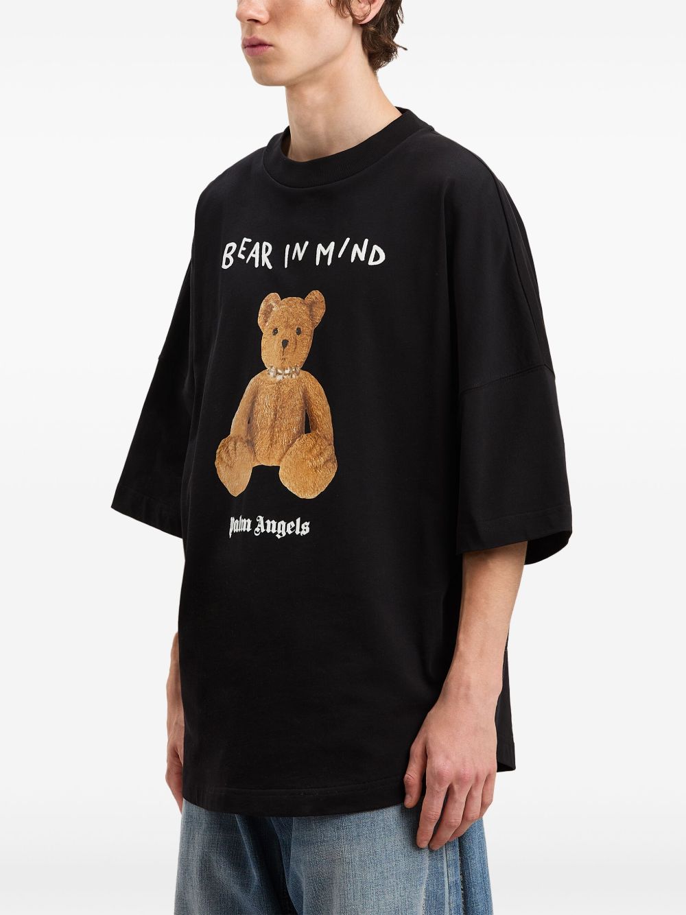 Palm Angels T-Shirts And Polos Black Cotton