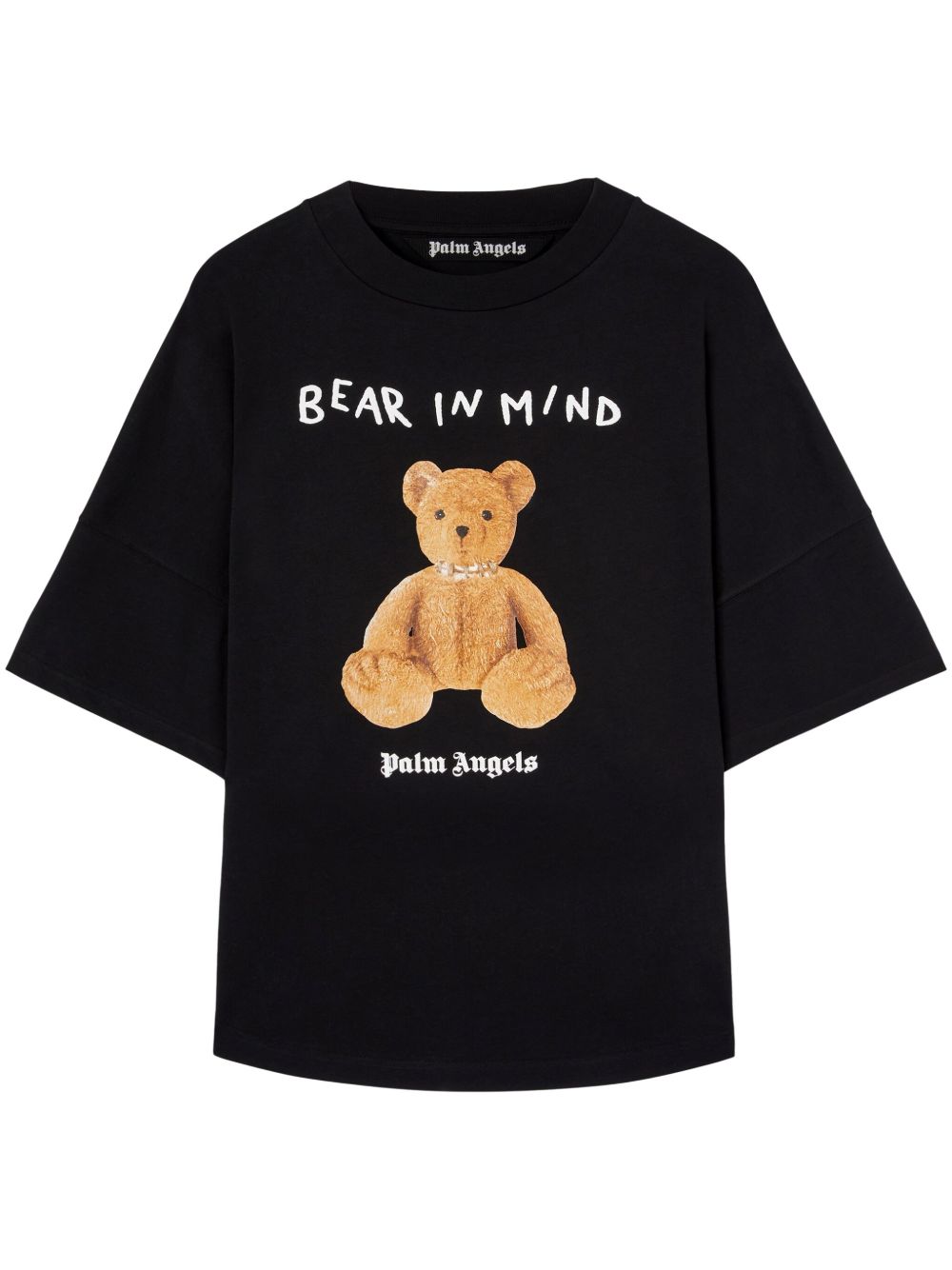 Palm Angels T-Shirts And Polos Black Cotton