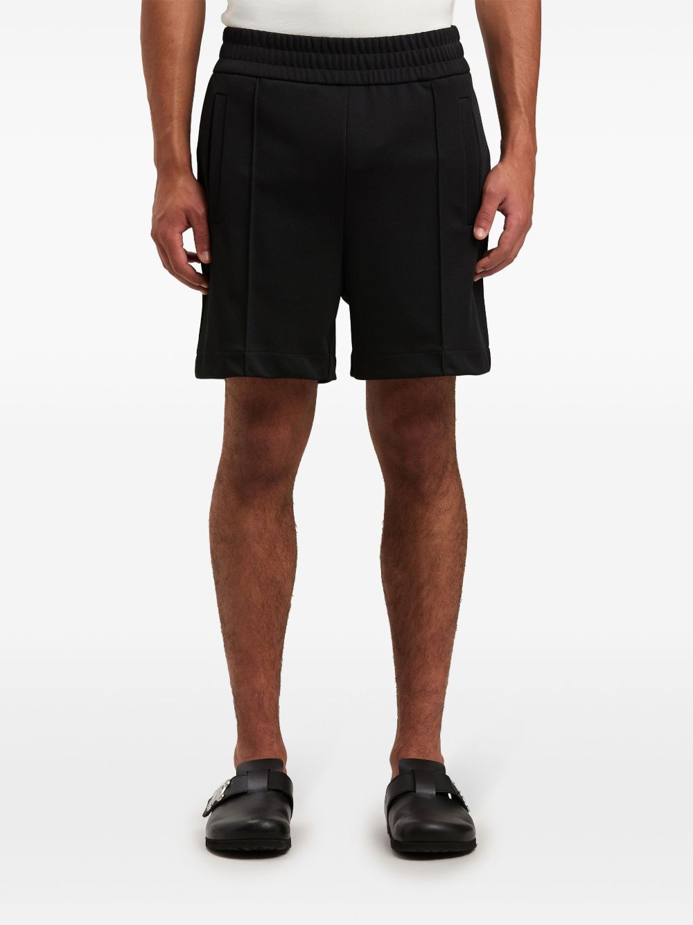 Palm Angels Shorts Black Polyester