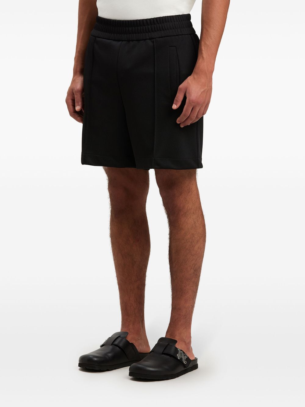Palm Angels Shorts Black Polyester
