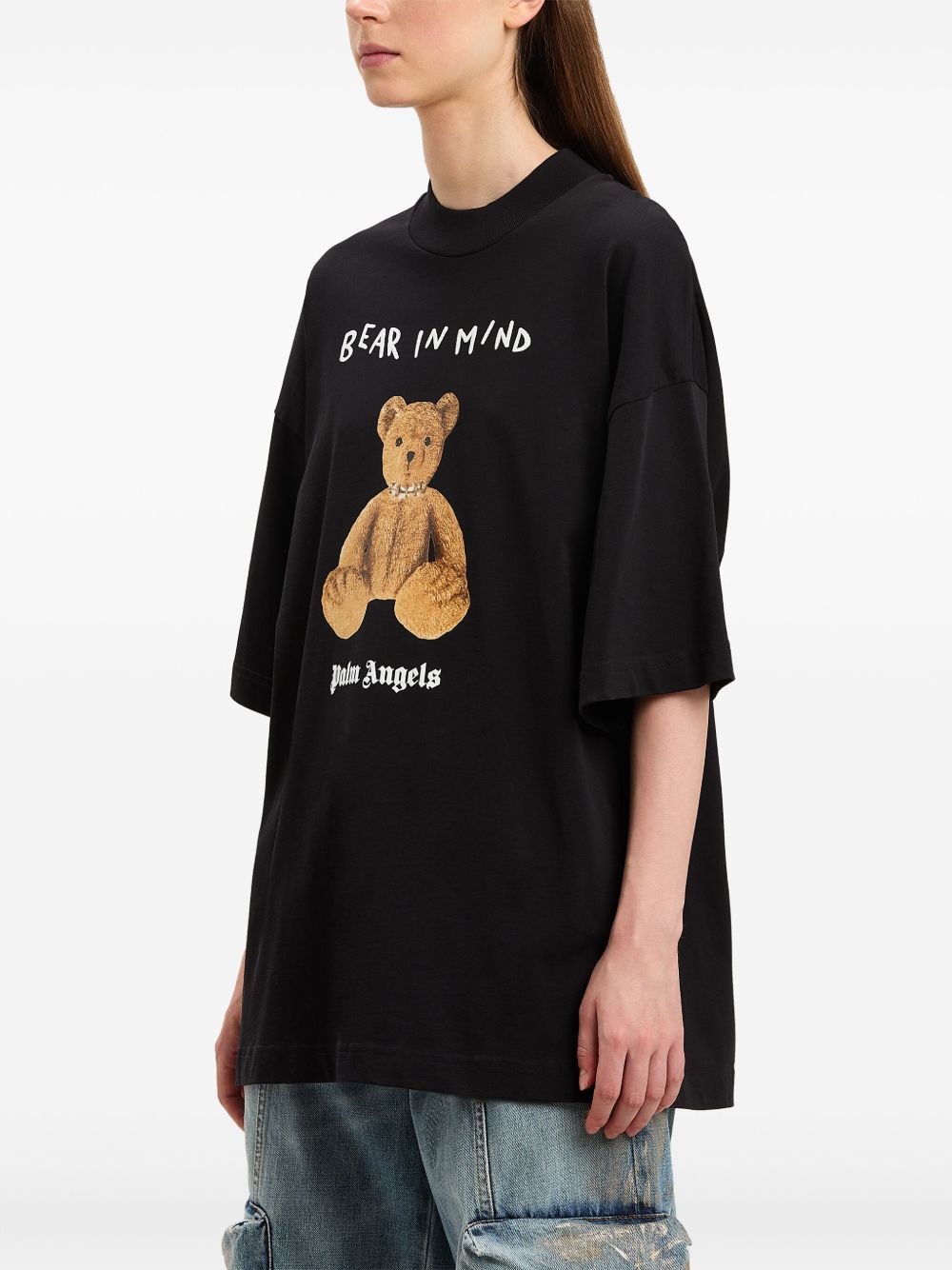 Palm Angels T-Shirts And Polos Black Cotton
