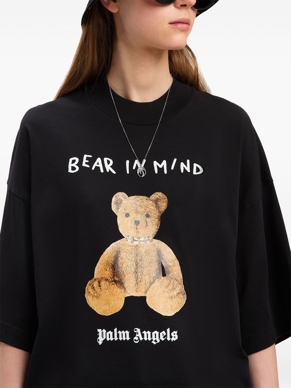 Palm Angels T-Shirts And Polos Black Cotton