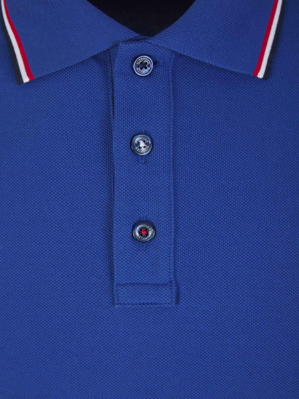Moncler T-Shirts And Polos Blue Natural (veg)->cotton100.0 %