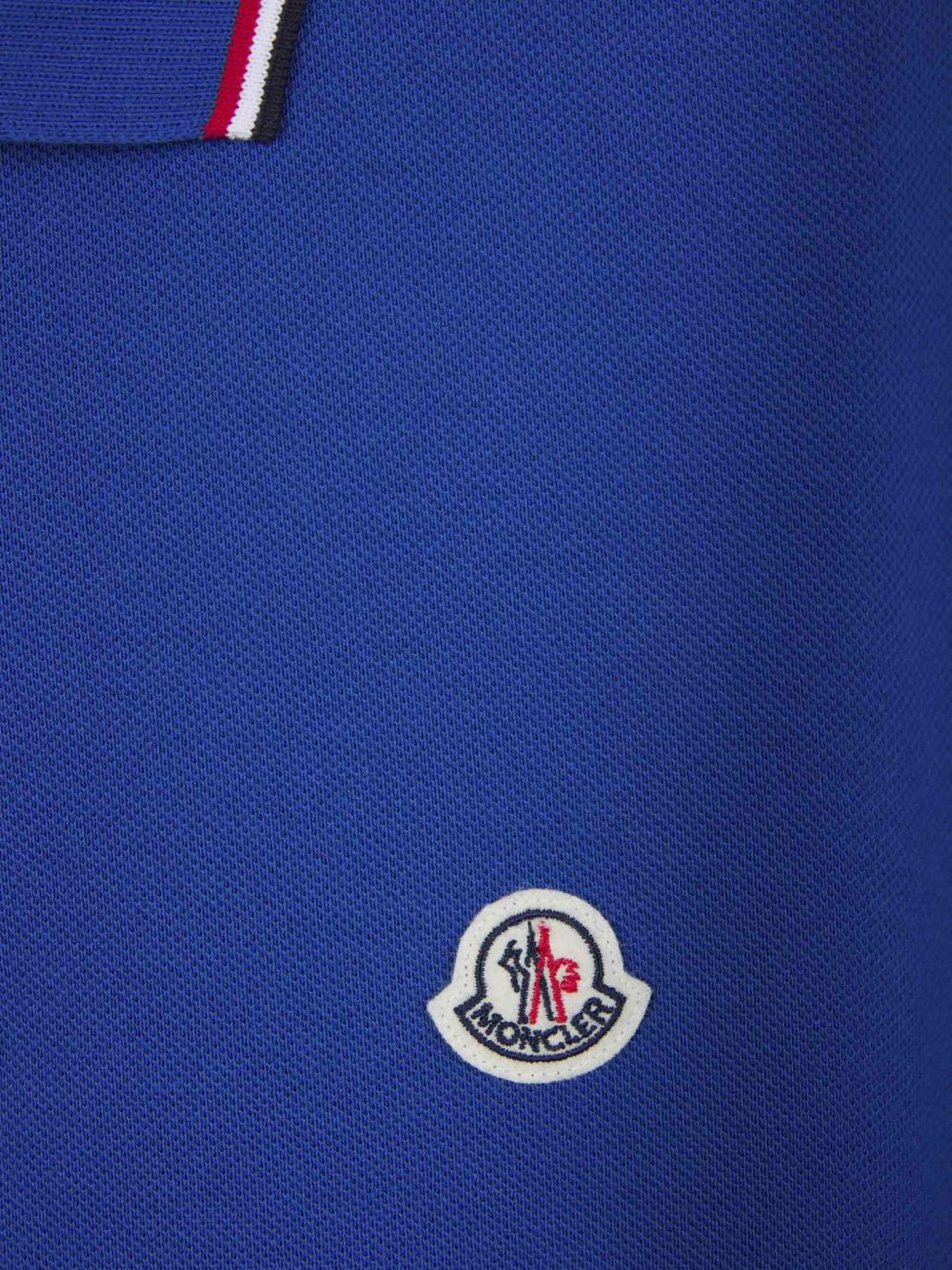 Moncler T-Shirts And Polos Blue Natural (veg)->cotton100.0 %