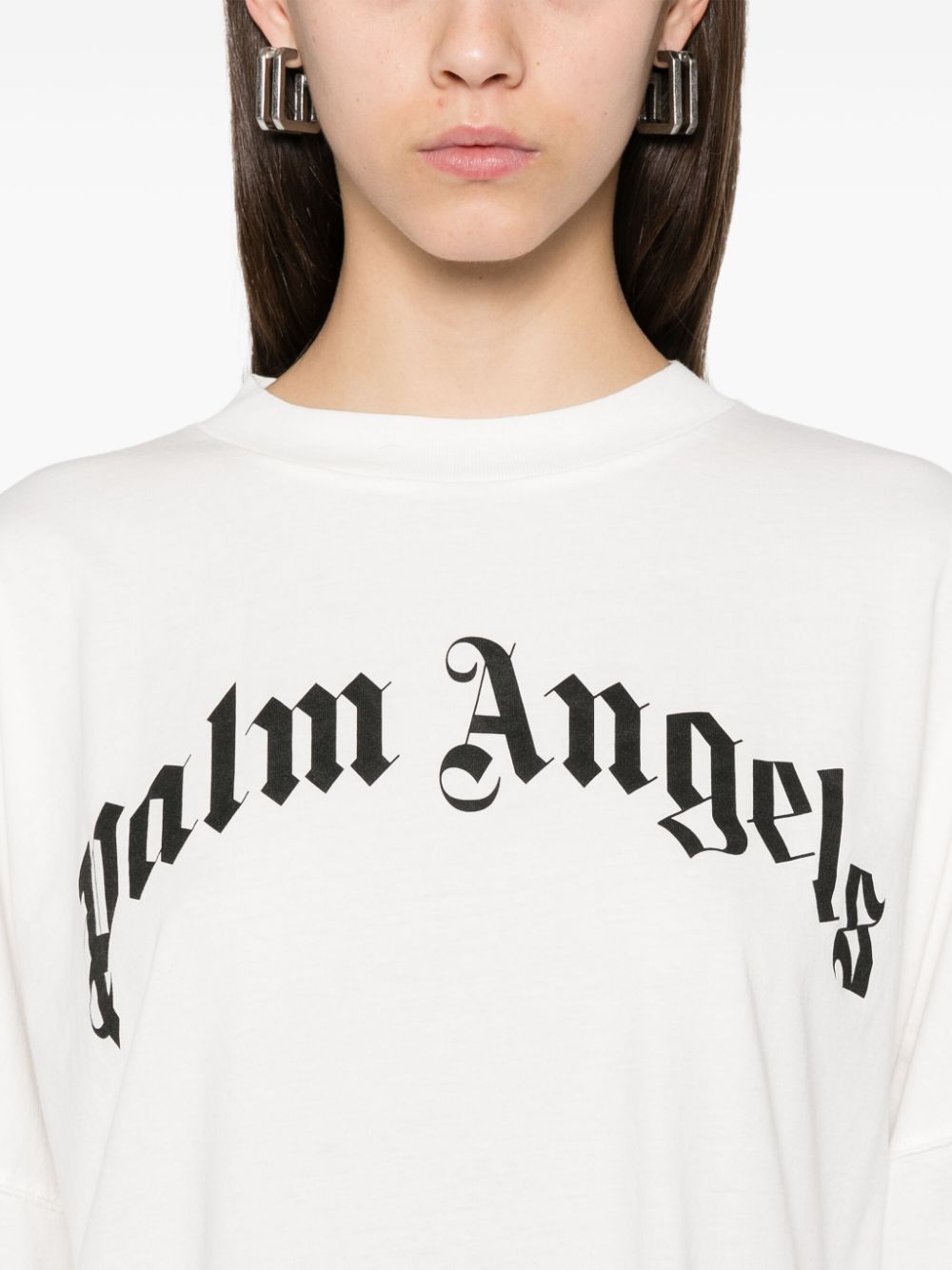 Palm Angels T-Shirts And Polos White Cotone