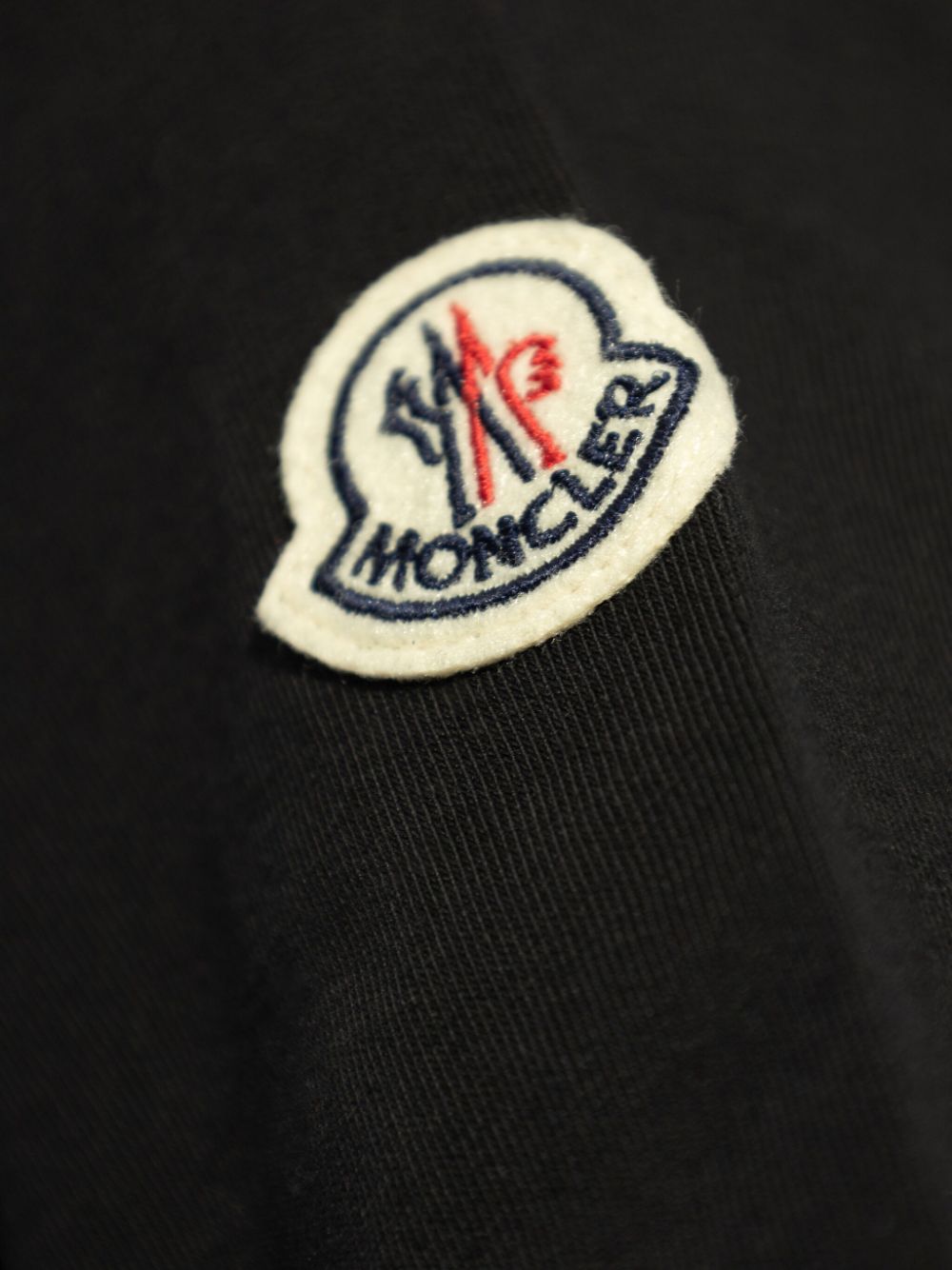 Moncler T-Shirts And Polos Black Cotton