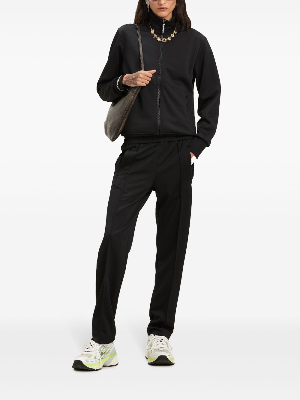 Palm Angels Trousers Black Polyester