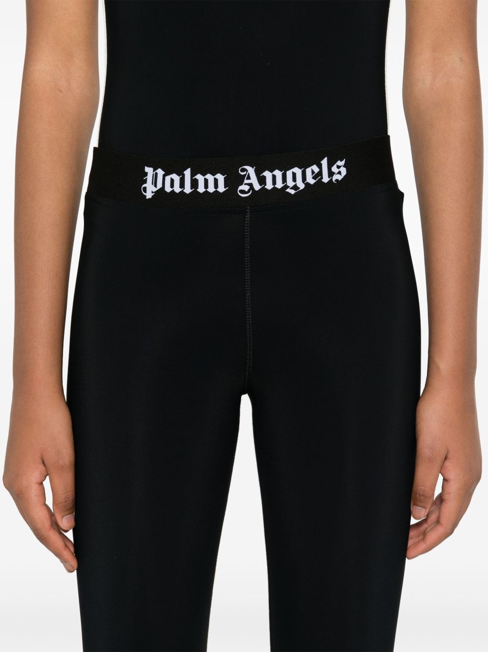 Palm Angels Trousers Black Polyamide