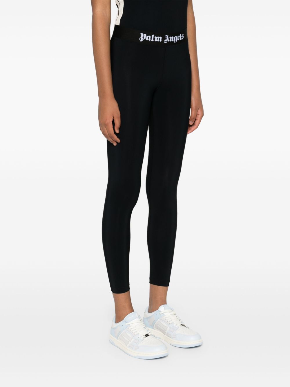 Palm Angels Trousers Black Polyamide
