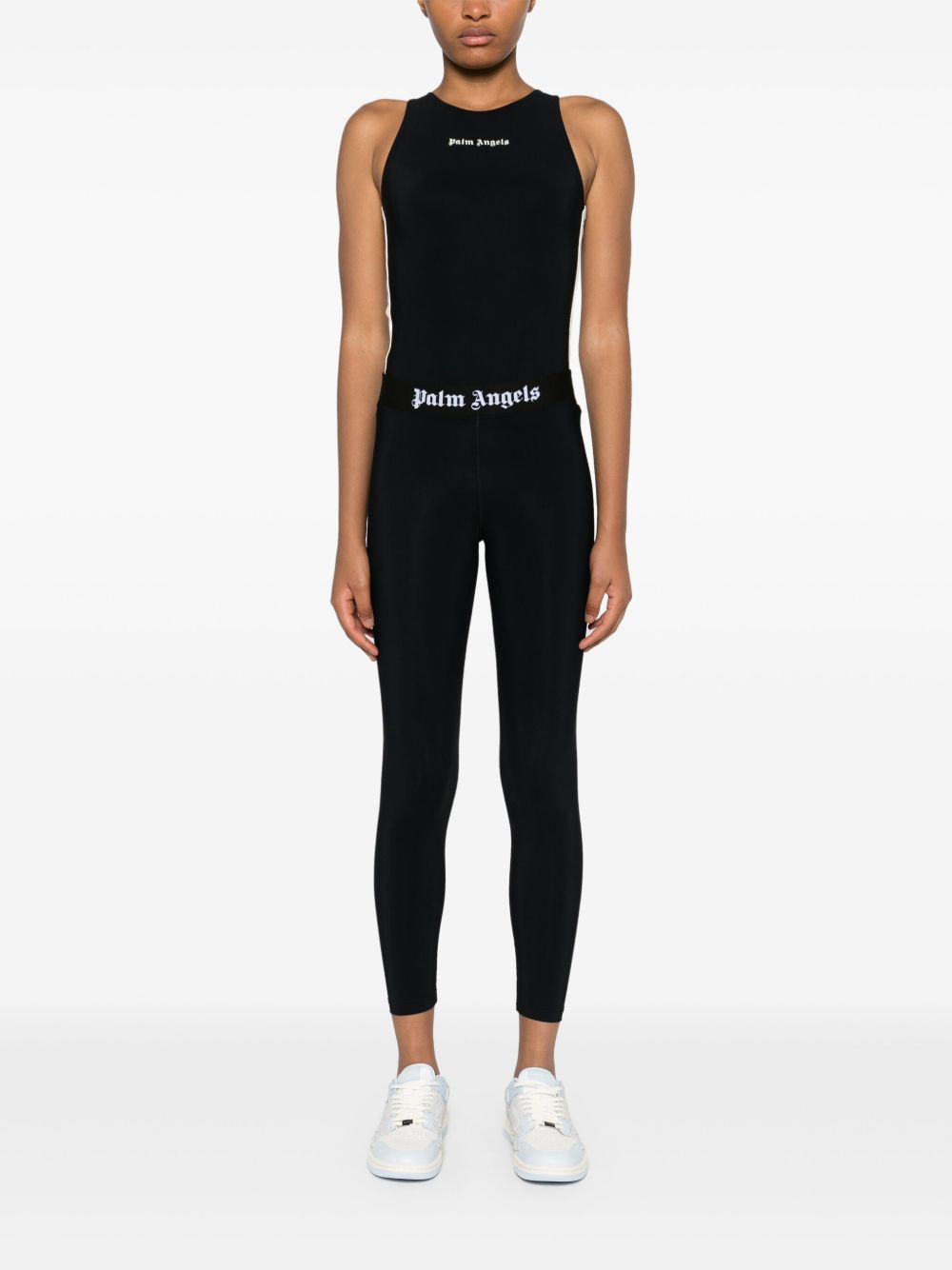 Palm Angels Trousers Black Polyamide