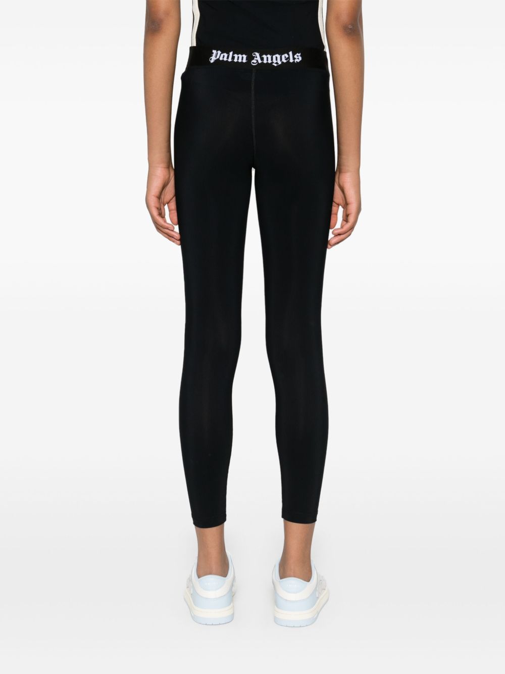 Palm Angels Trousers Black Polyamide