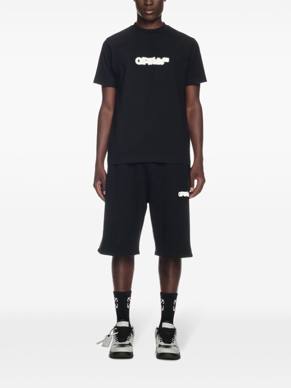 Off White T-Shirts And Polos Black Cotton