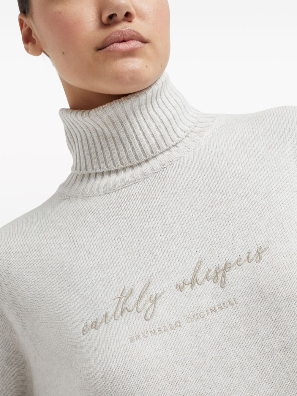 Brunello Cucinelli Sweaters Grigio Chiaro Virgin Wool