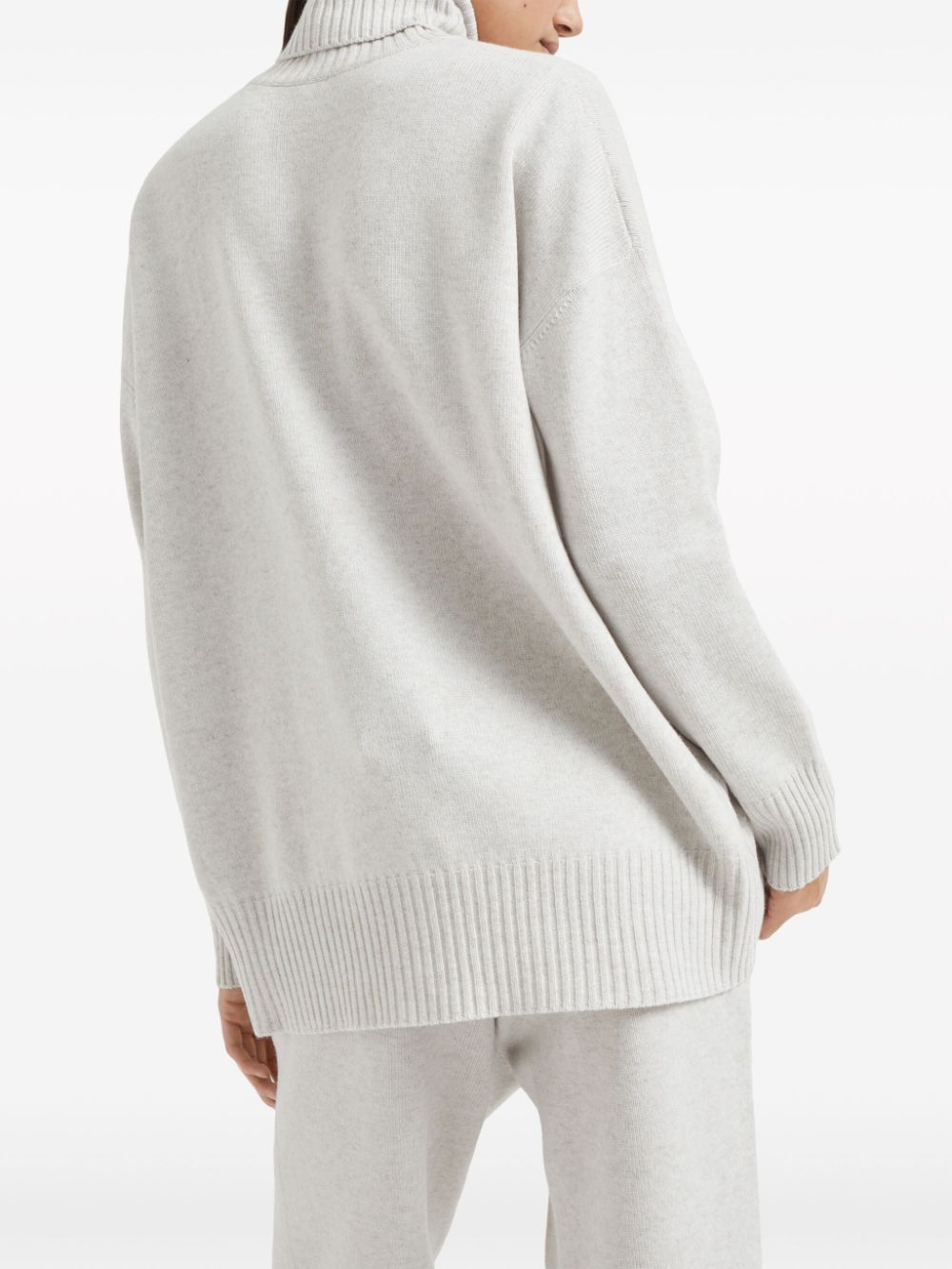 Brunello Cucinelli Sweaters Grigio Chiaro Virgin Wool