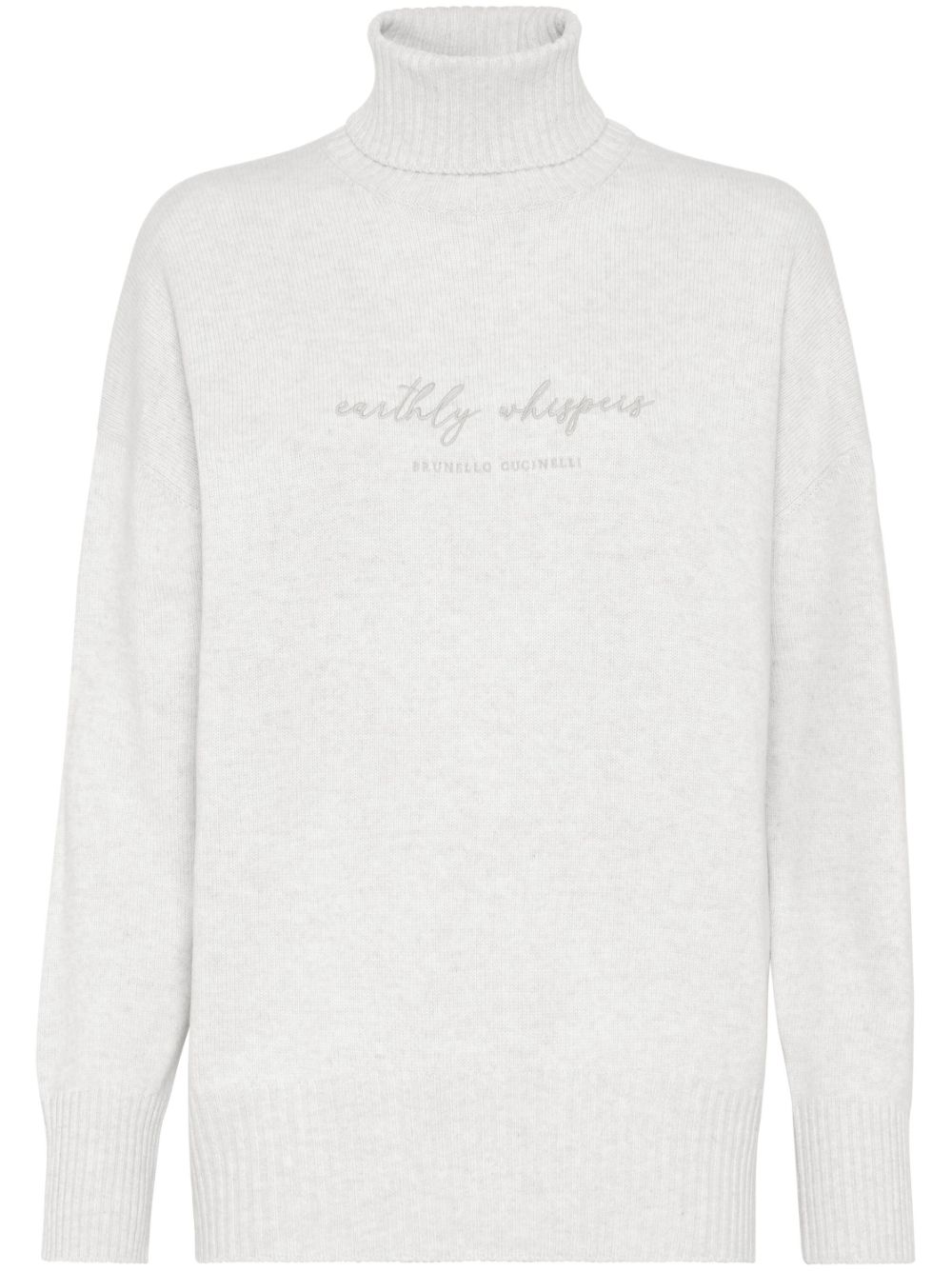 Brunello Cucinelli Sweaters Grigio Chiaro Virgin Wool