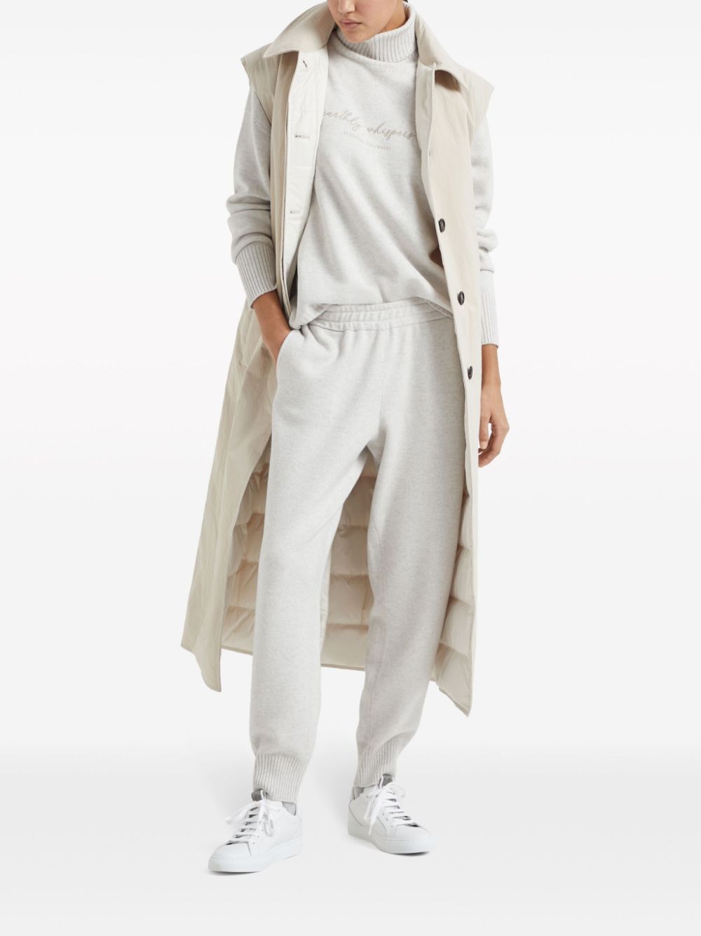 Brunello Cucinelli Sweaters Grigio Chiaro Virgin Wool