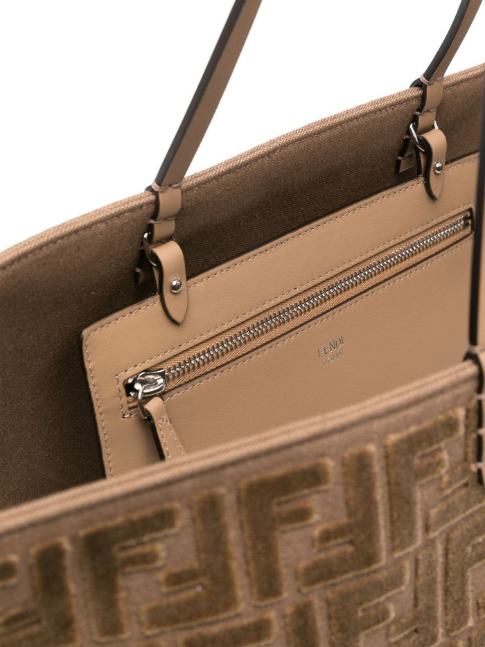 Fendi Bags Leather Brown Polyester Cotton Viscose