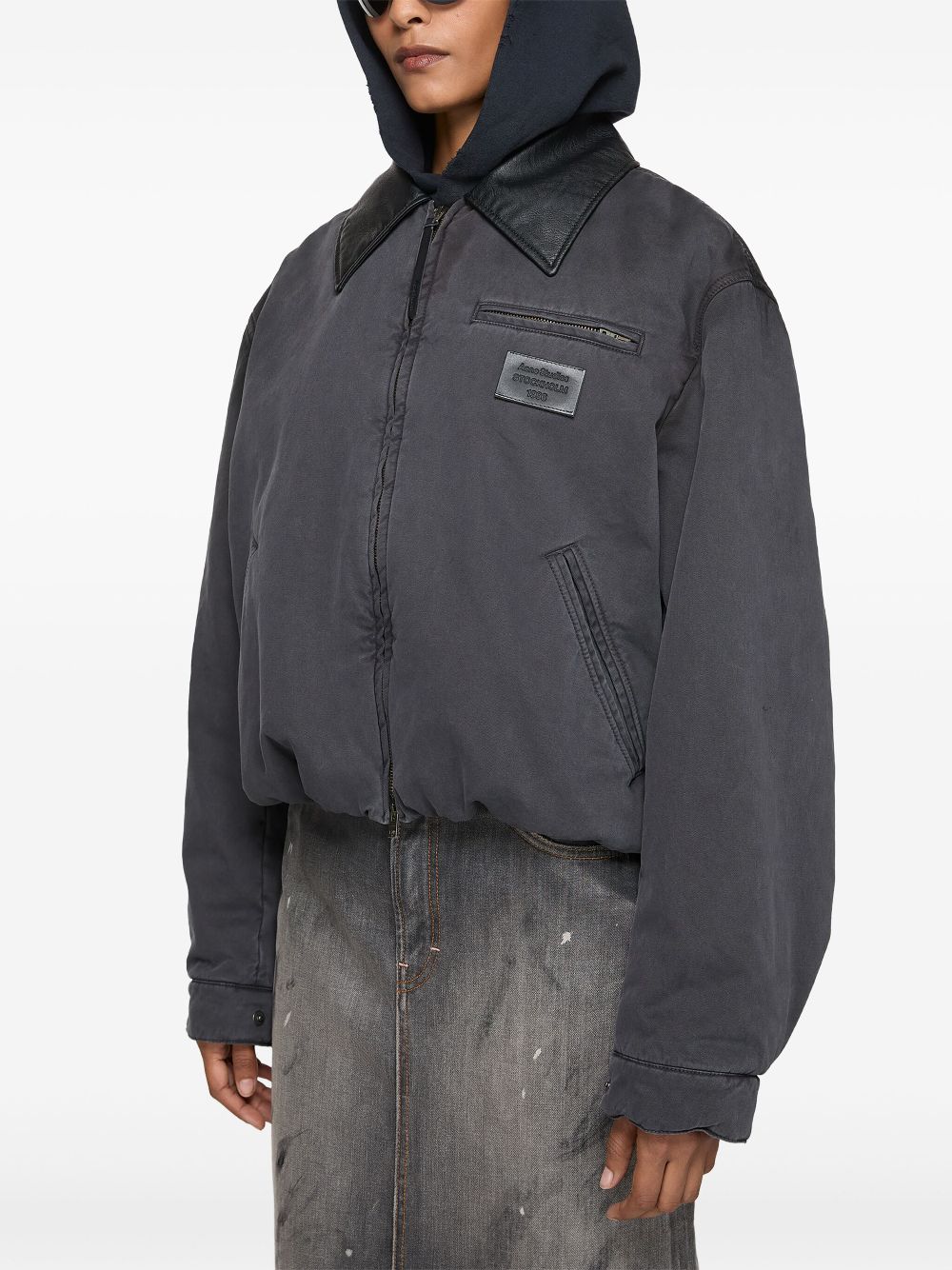 Acne Studios Coats Grey Outer: Calf Leather