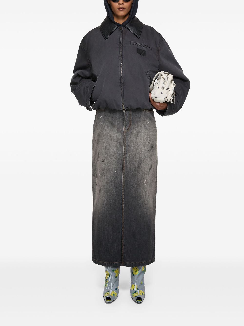 Acne Studios Coats Grey Outer: Calf Leather