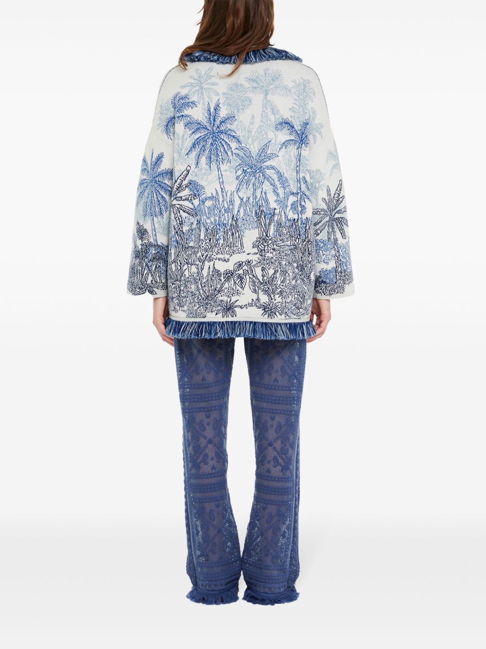 Alanui Sweaters Blue Wool