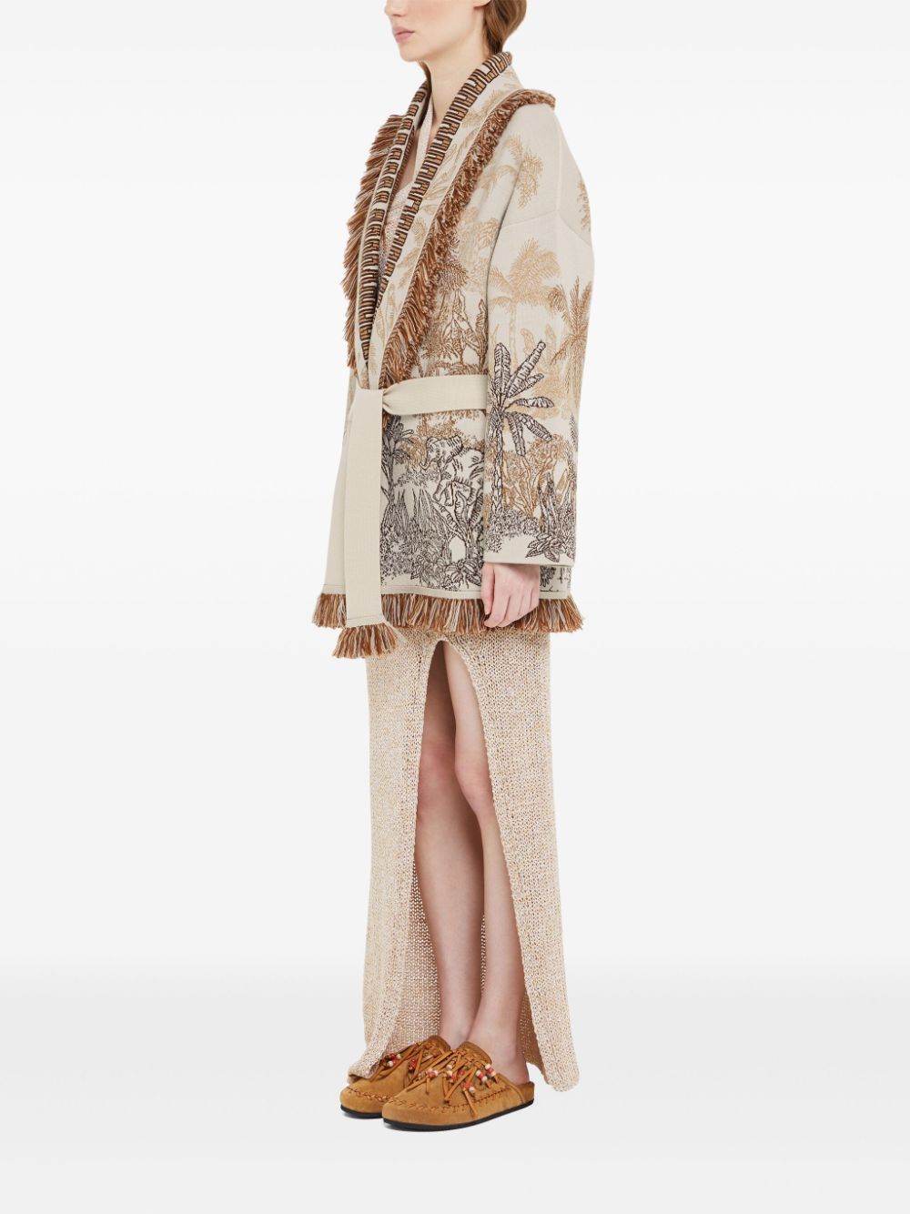 Alanui Sweaters Beige Cotton