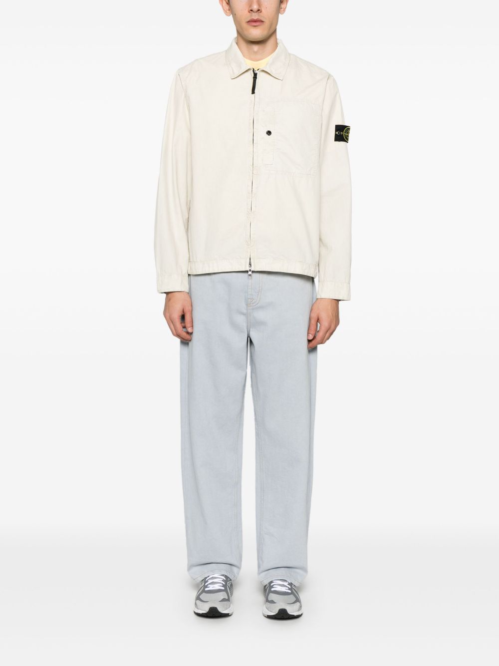 Stone Island Jackets Beige Cotton