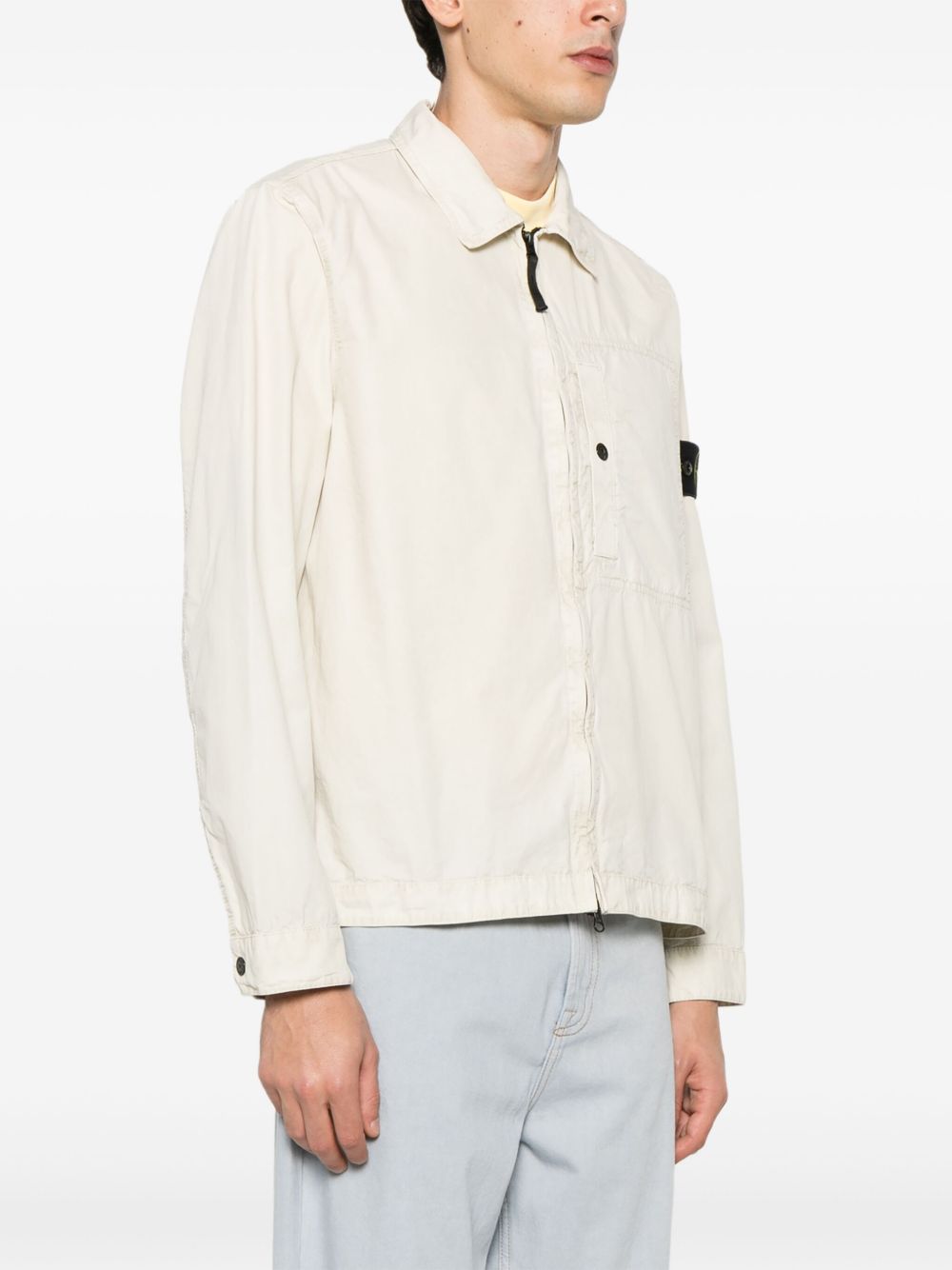 Stone Island Jackets Beige Cotton