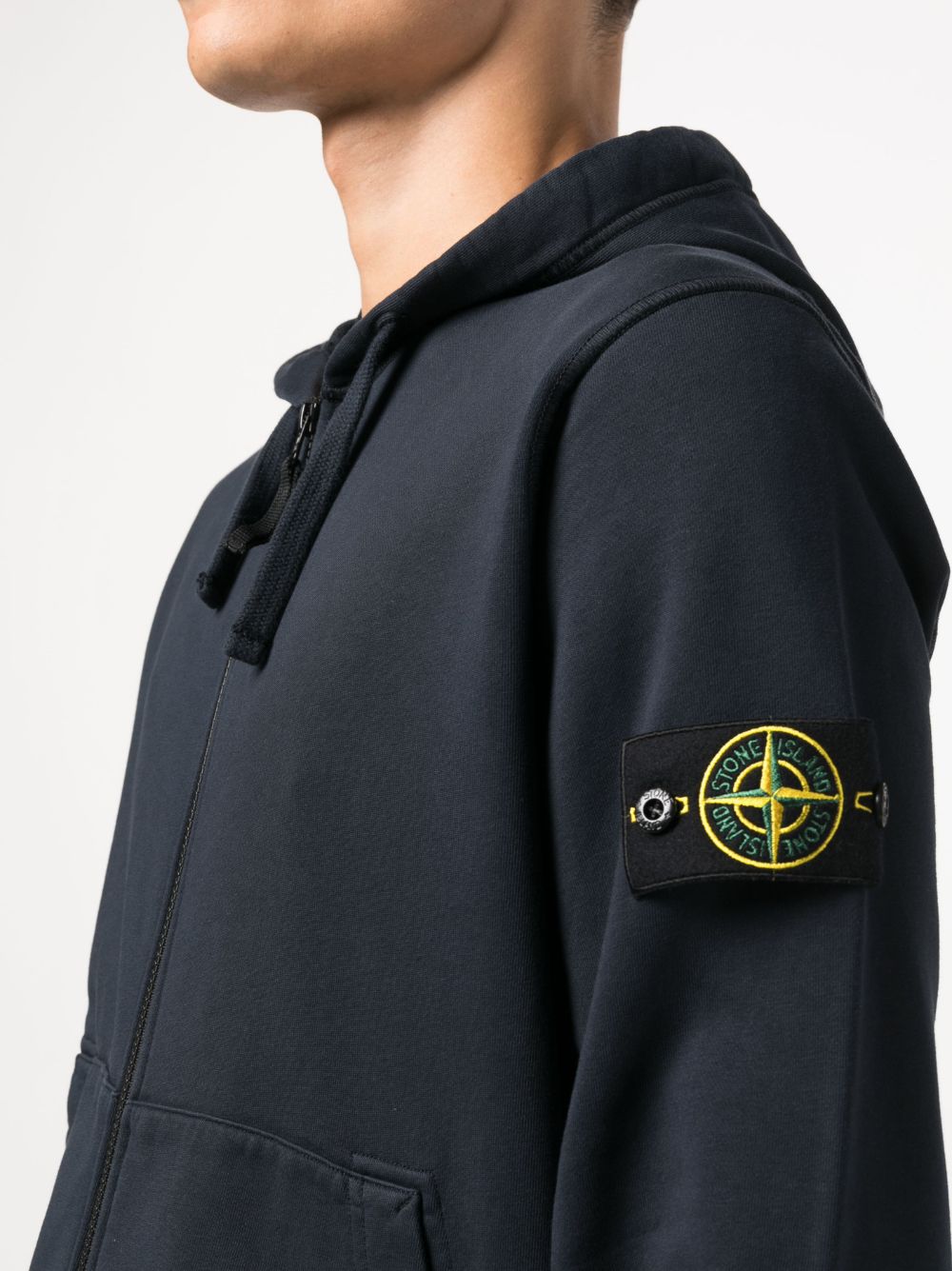 Stone Island Sweaters Blue Cotton