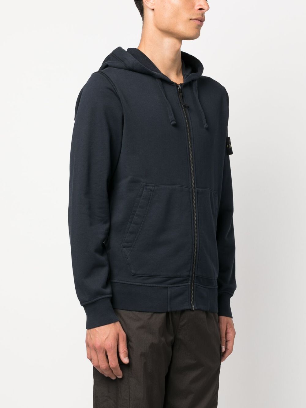Stone Island Sweaters Blue Cotton