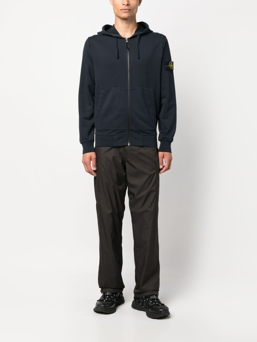 Stone Island Sweaters Blue Cotton