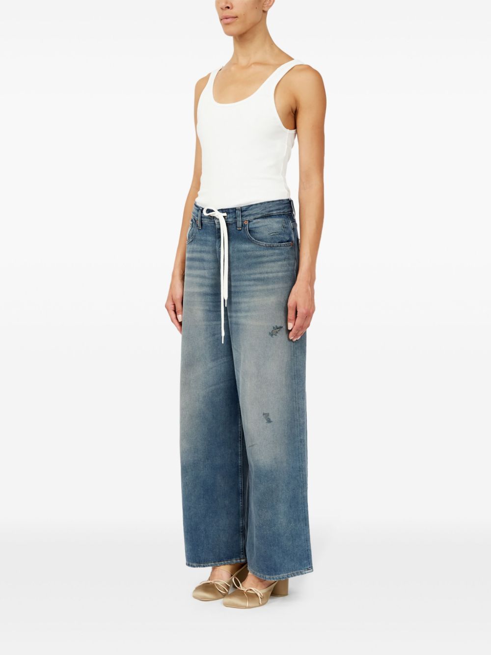 Mm6 Maison Margiela Jeans Clear Blue Cotton