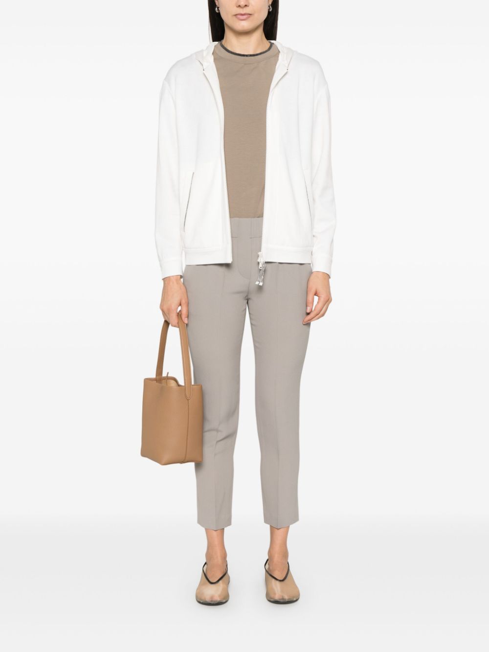 Brunello Cucinelli Sweaters Bianco Cotton