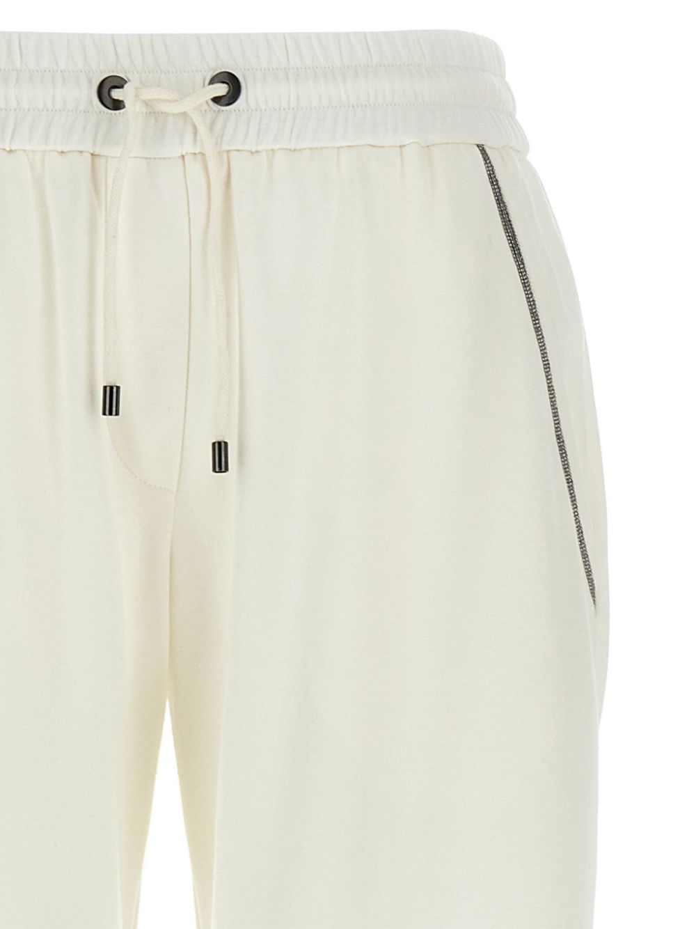 Brunello Cucinelli Trousers Bianco Cotton