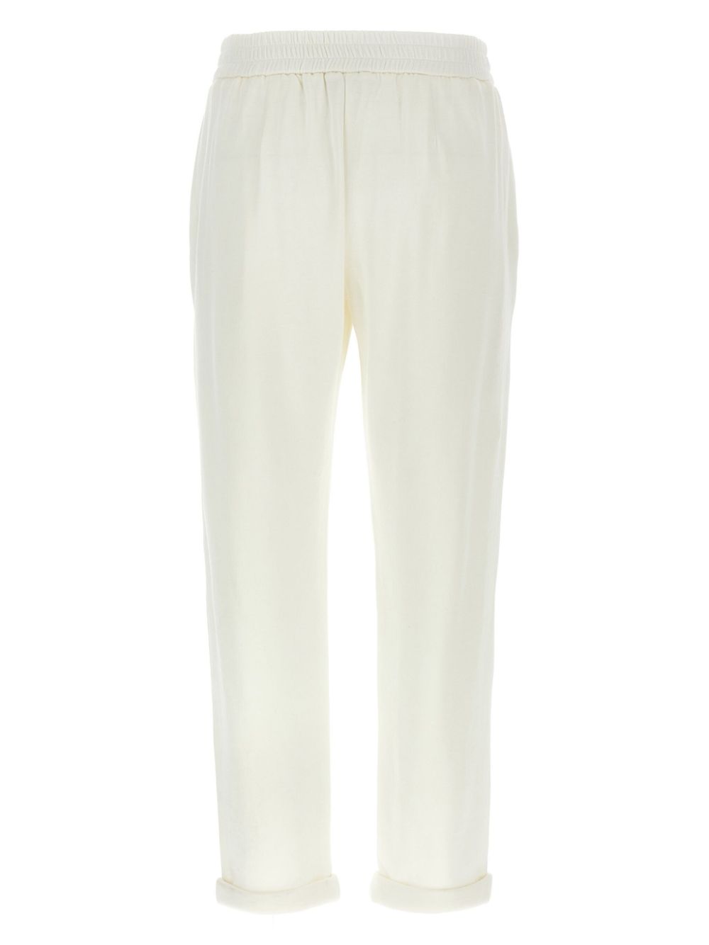 Brunello Cucinelli Trousers Bianco Cotton