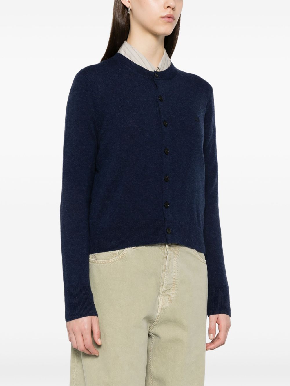 Acne Sweaters Blue Wool Yak