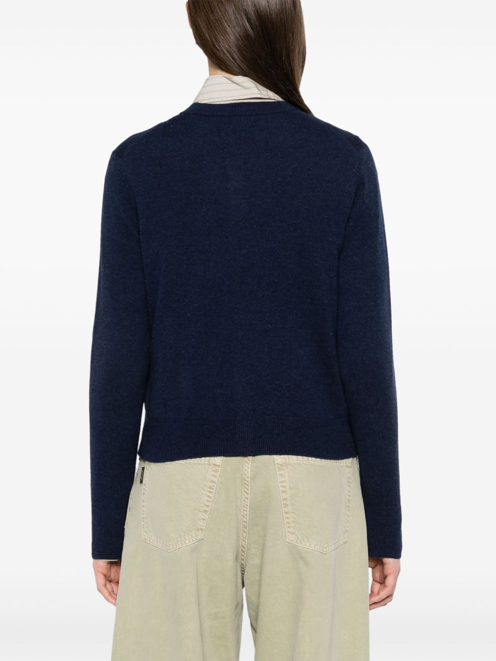 Acne Sweaters Blue Wool Yak