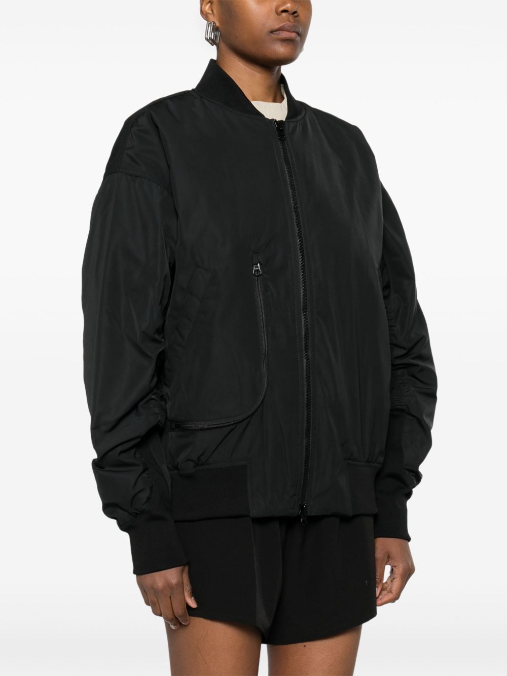 Adidas By Stella Mccartney Coats Black Synthetic Fiber
