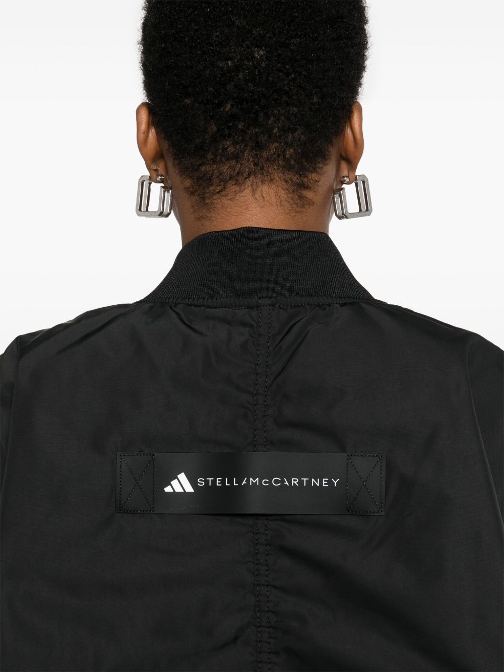 Adidas By Stella Mccartney Coats Black Synthetic Fiber