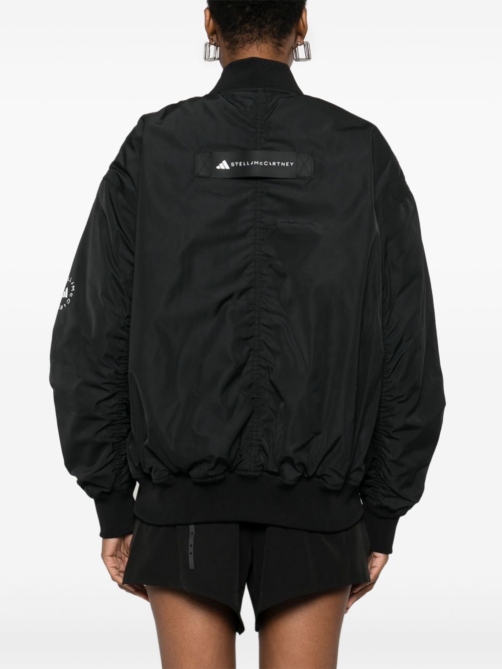 Adidas By Stella Mccartney Coats Black Synthetic Fiber